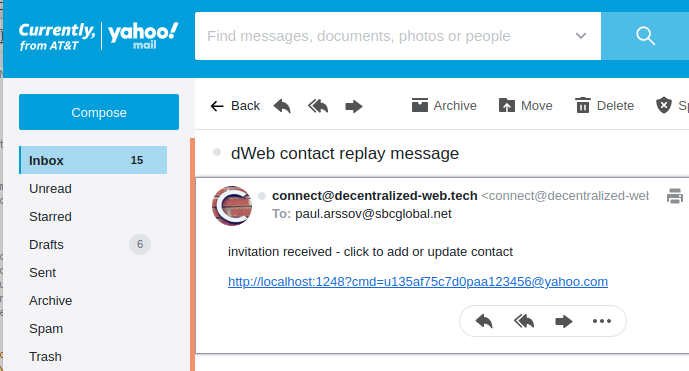 invitation replay e-mail